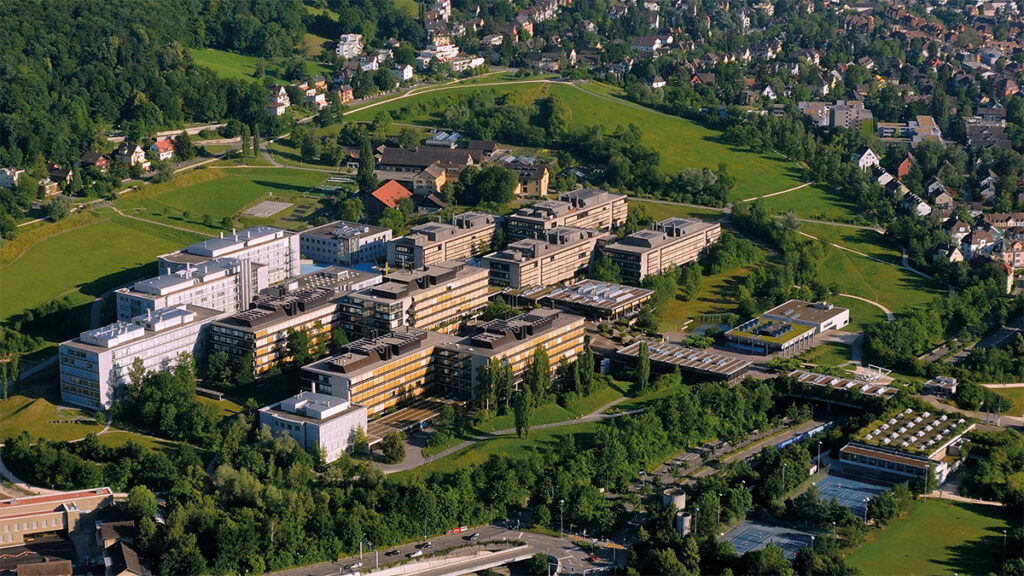 Luftaufname des Campus Irchel