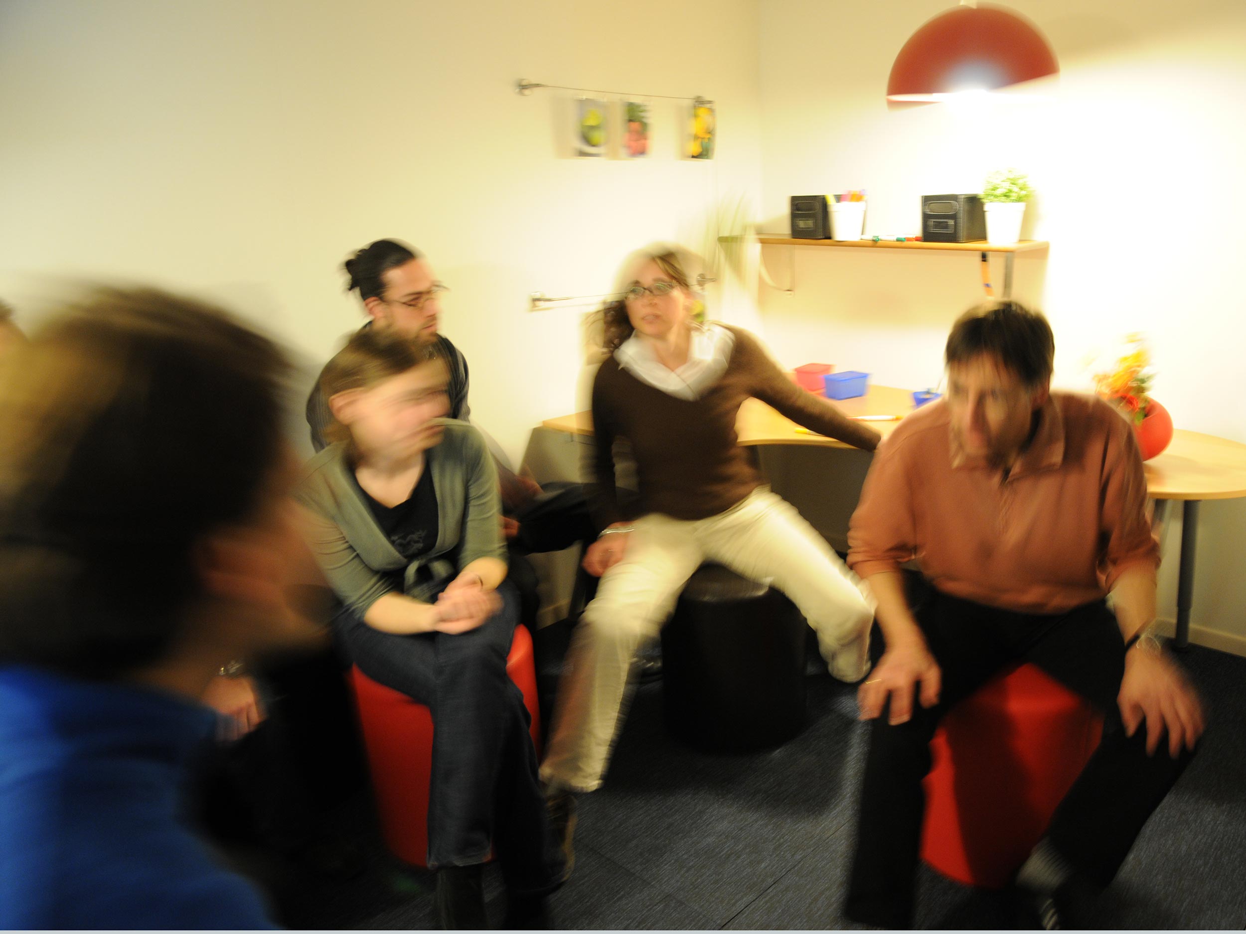 Foto einer Erdbeben-Simulation