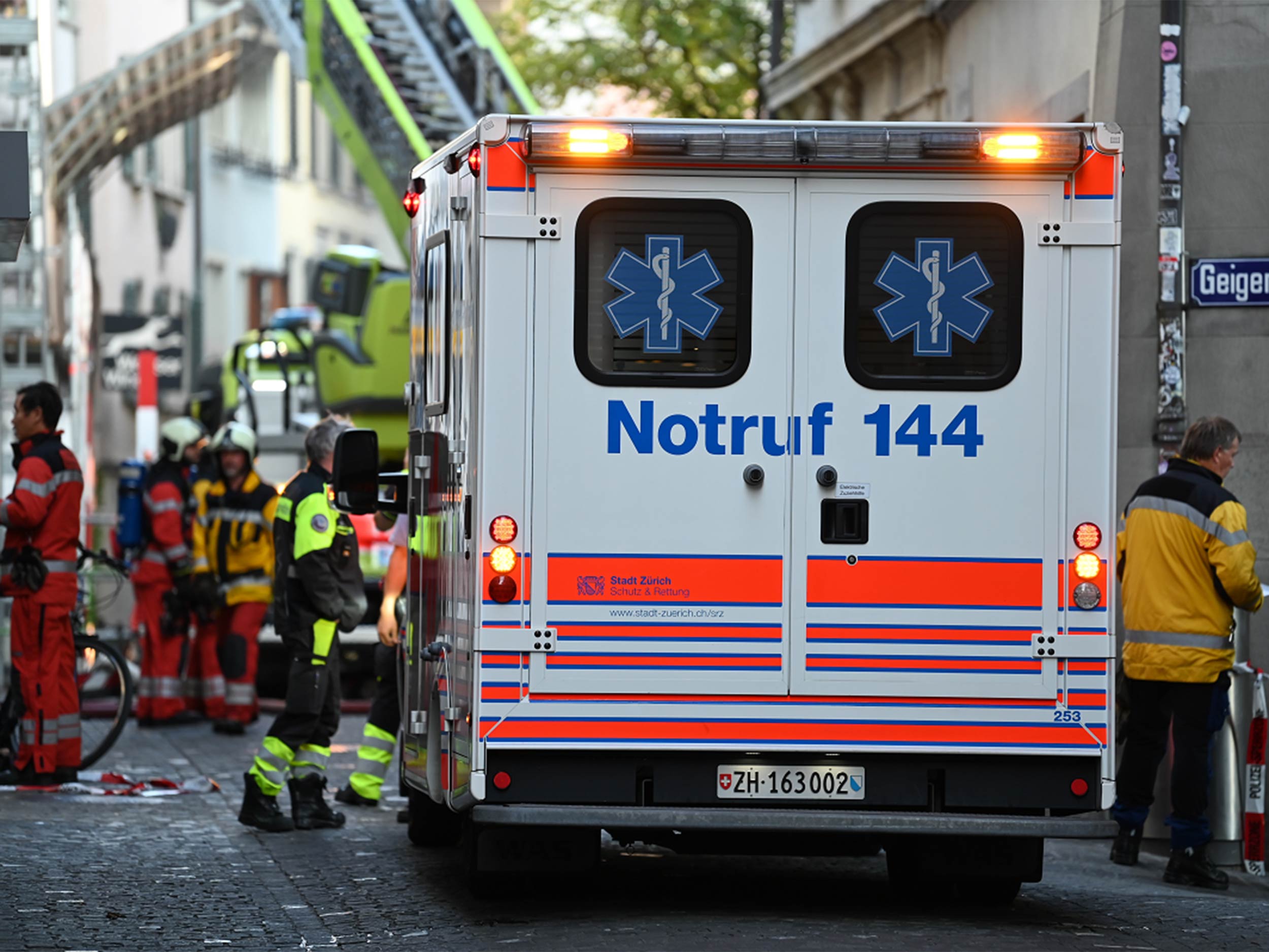 Notrufwagen im Einsatz