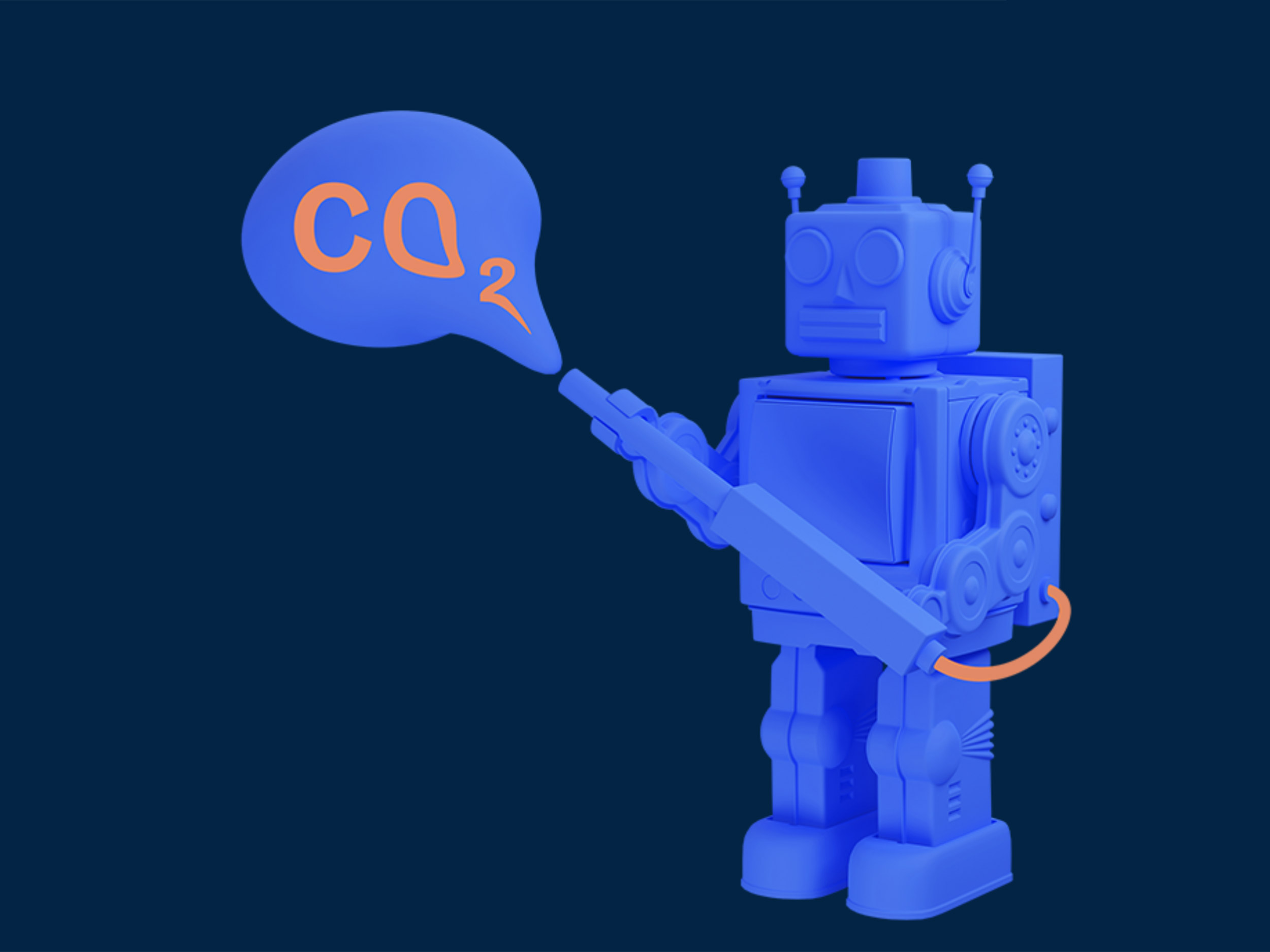 Blue roboter